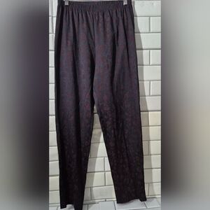 Basic Threads Santa Monica Ca Vintage Ladies Straight Leg Elastic Waist Dress Pa